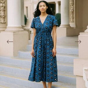Sold - Christy Dawn dawn dress XS in indigo daisy